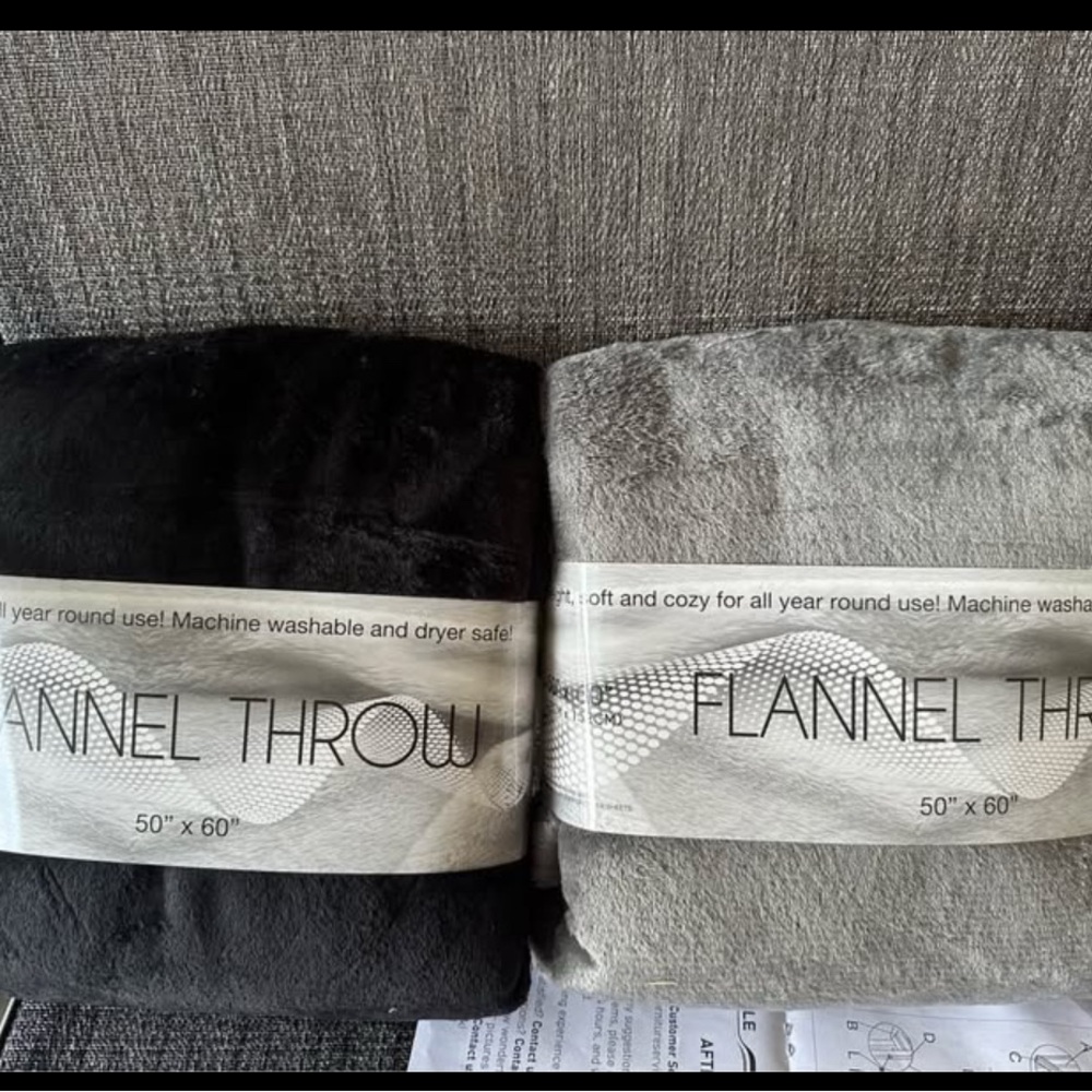 2-piece set  50 x 60 inch ultra-soft double-sided fleece blanket